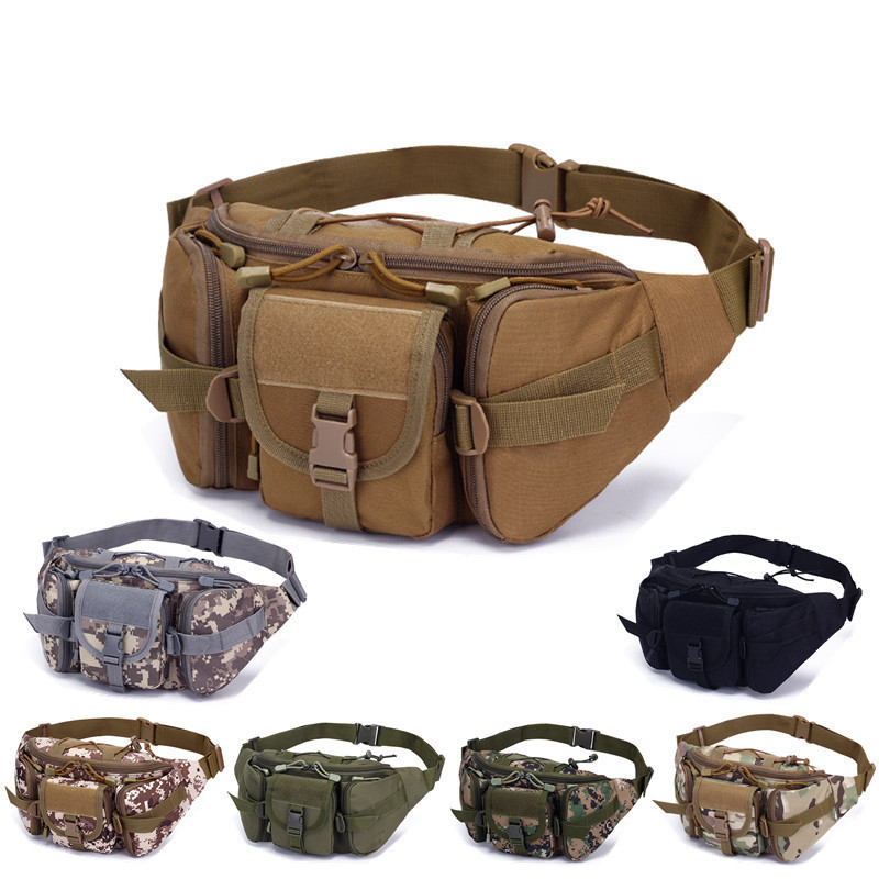 Outdoor Sports Waterproof Waist Bag Fishing Multifunctional Chest Bag Men and Women Camouflage Trend Business Chicken Waist Bag