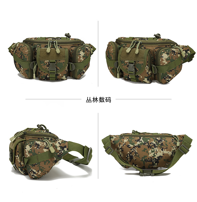 Outdoor Sports Waterproof Waist Bag Fishing Multifunctional Chest Bag Men and Women Camouflage Trend Business Chicken Waist Bag