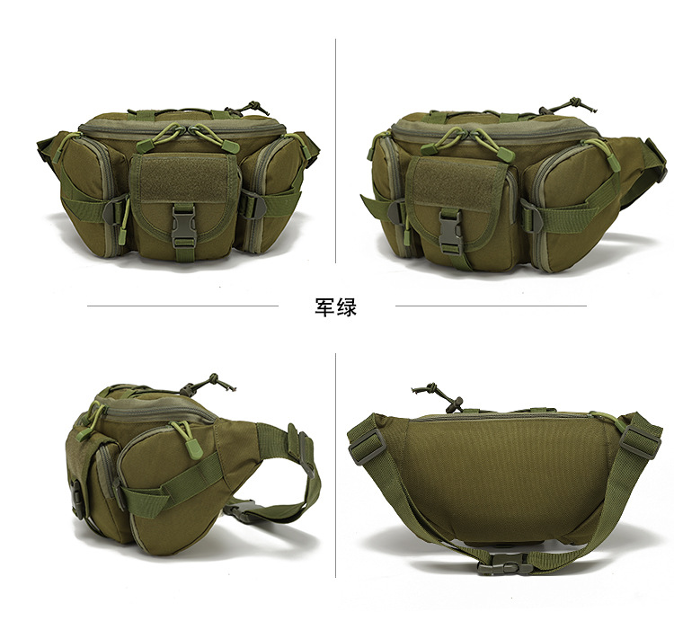 Outdoor Sports Waterproof Waist Bag Fishing Multifunctional Chest Bag Men and Women Camouflage Trend Business Chicken Waist Bag