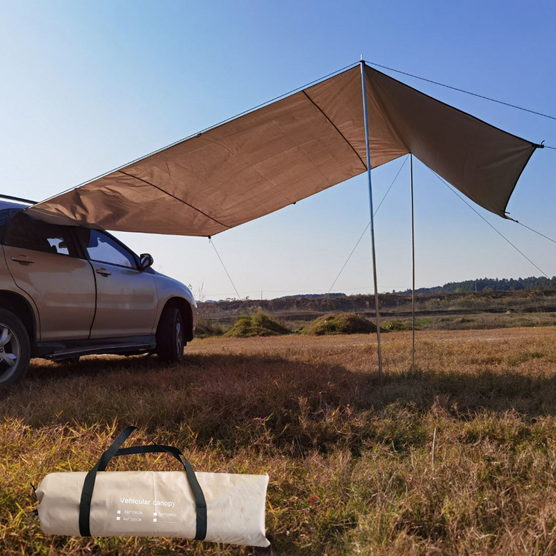 Factory Direct Supply Car Sunshade Side Shed Outdoor Camping Car Tail Tent SUV Car Side Tent Side Tent Canopy