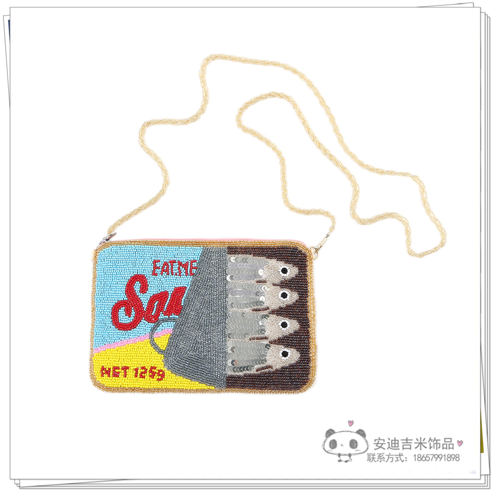 Handmade Beaded Weave DIY Coin Purse Cartoon Fashion New Trendy Japanese Small Waist Bag Women's Bag Factory Direct Sales