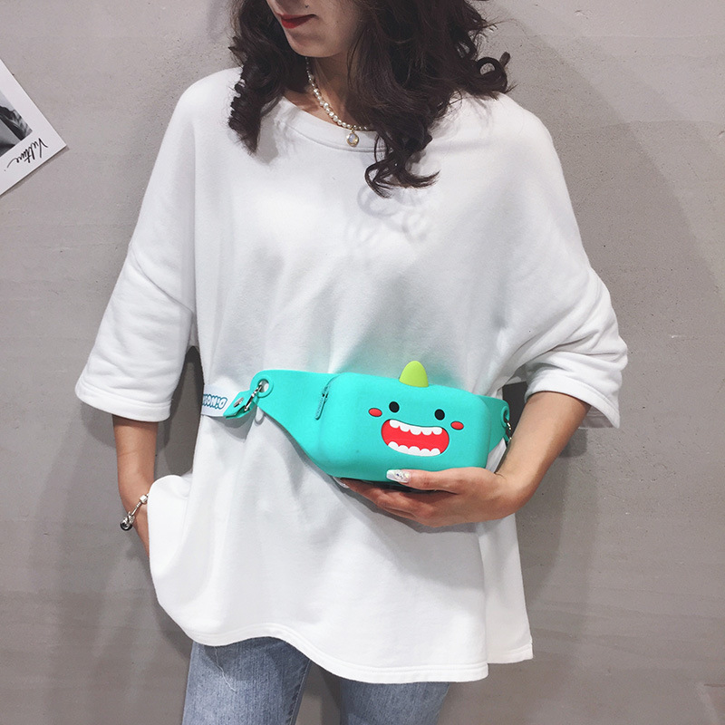 Children&#039;s Bag Little Girl Fashion Crossbody Waist Bag Korean Cute College Student Shoulder Bag Cartoon Trendy Chest Bag Wholesale