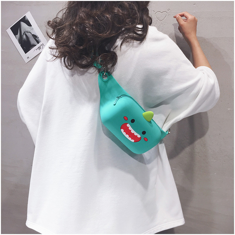 Children's Bag Little Girl Fashion Crossbody Waist Bag Korean Cute College Student Shoulder Bag Cartoon Trendy Chest Bag Wholesale