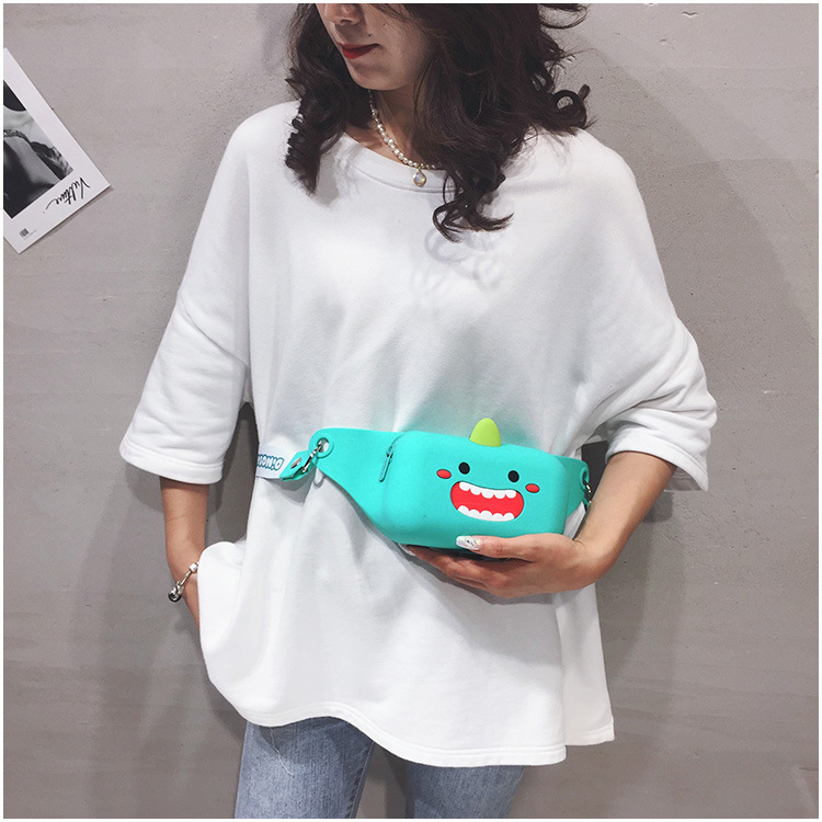 Children's Bag Little Girl Fashion Crossbody Waist Bag Korean Cute College Student Shoulder Bag Cartoon Trendy Chest Bag Wholesale
