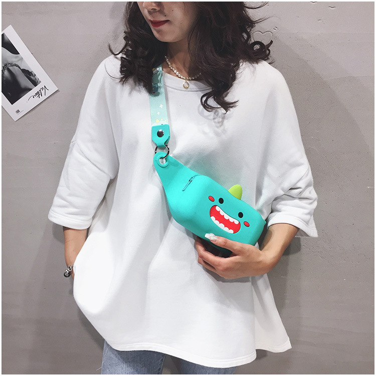 Children's Bag Little Girl Fashion Crossbody Waist Bag Korean Cute College Student Shoulder Bag Cartoon Trendy Chest Bag Wholesale