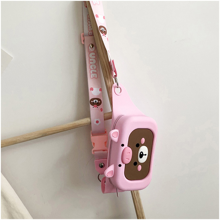 Children's Bag Little Girl Fashion Crossbody Waist Bag Korean Cute College Student Shoulder Bag Cartoon Trendy Chest Bag Wholesale