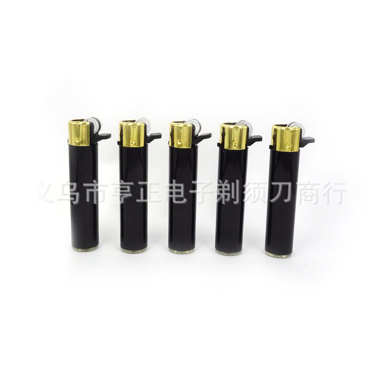 D016 Grinding Wheel Cover Film Black Semi-Bright Plastic Lighter Advertising Lighter Disposable Lighter