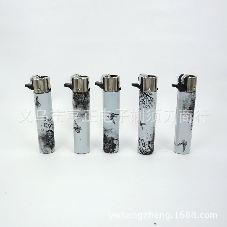 D016 Grinding Wheel Cover Film Black Semi-Bright Plastic Lighter Advertising Lighter Disposable Lighter