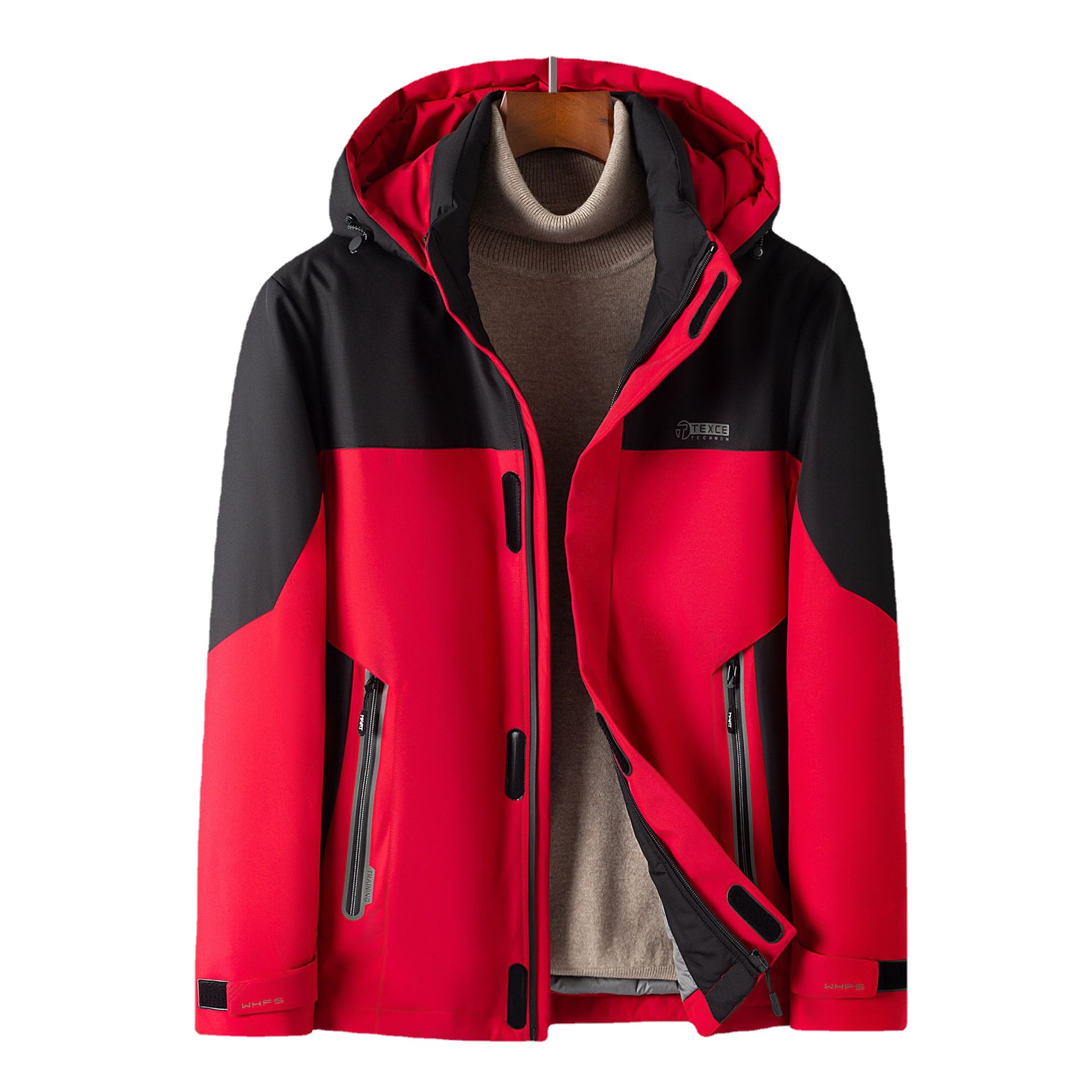 Contrast Color Hooded down Jacket Men&#039;s Short Winter Korean Style Trendy plus Size Outdoor Casual Cold-Proof Warm Jacket