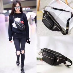 New Korean Style All-Match Chest Bag Chain Messenger Bag Fashion Casual Waist Bag Women&#039;s Fashion Ins