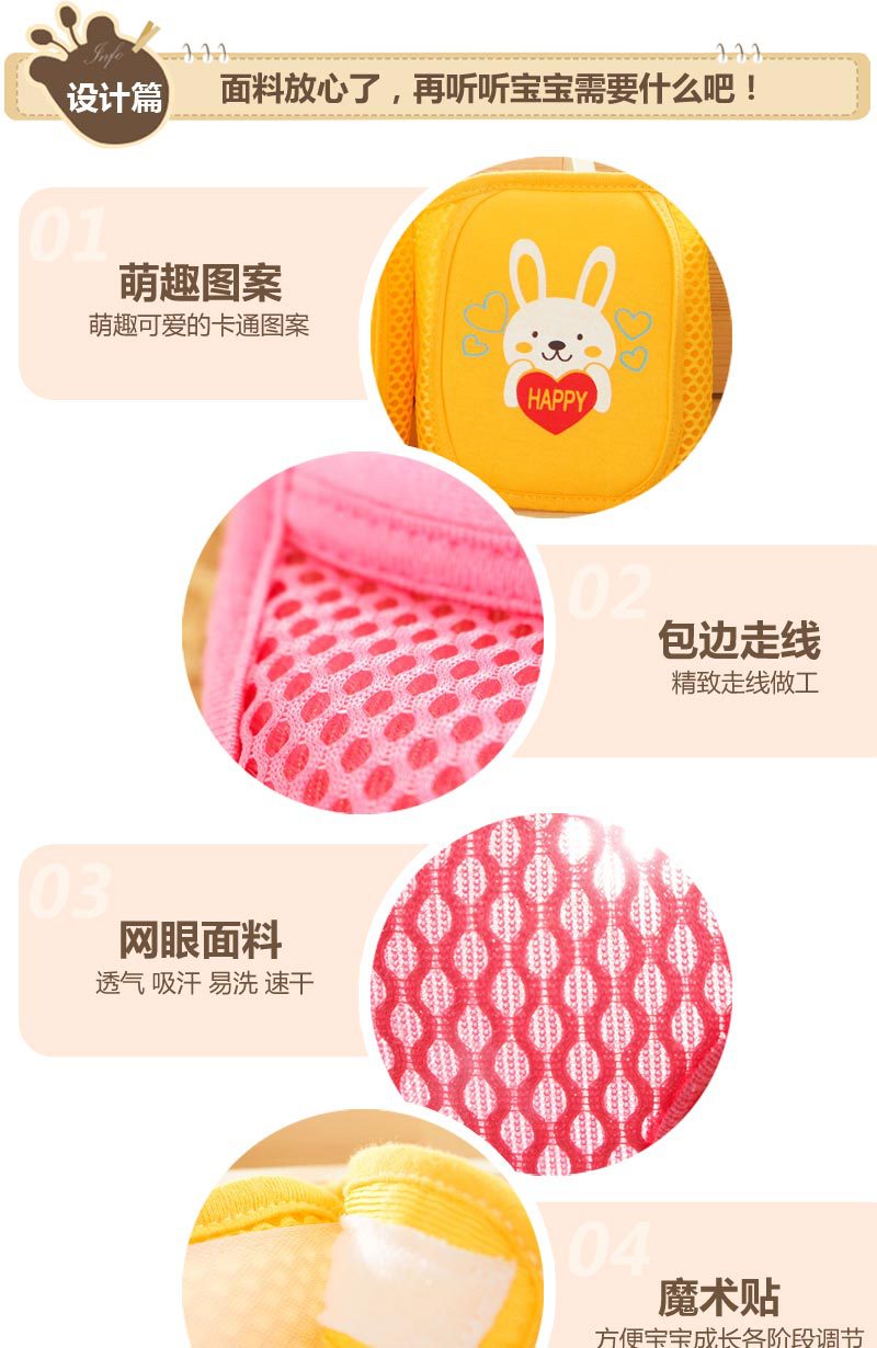 Children's Breathable Mesh Large Sponge Kneecap Infant Kneecap Baby Crawling Toddling Fall Protection Sports Elbow Guard Wholesale