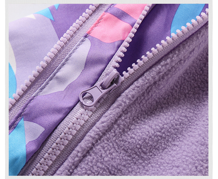 Girls' Coat Autumn and Winter Clothing 2021 Middle and Big Children Fashionable Stylish Outdoor Windproof Clothing Children's Three-in-One Shell Jacket Tide