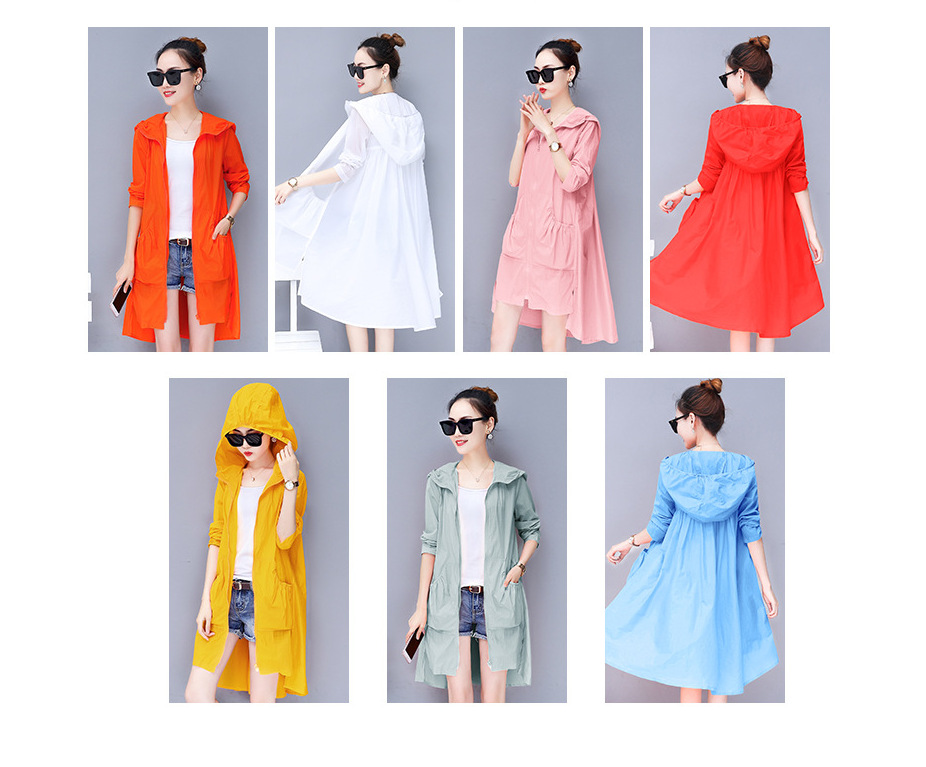 2020 Summer Sun Protective Clothes Women's Mid-Length Large Size Loose Sunscreen Clothes Breathable Outdoor Cycling Jacket Factory Direct Sales 2020 Summer Sun Protective Clothes Women's Mid-Length Large Size Loose Sunscreen Clothes Breathable Outdoor Cycling Jacket Factory Direct Sales