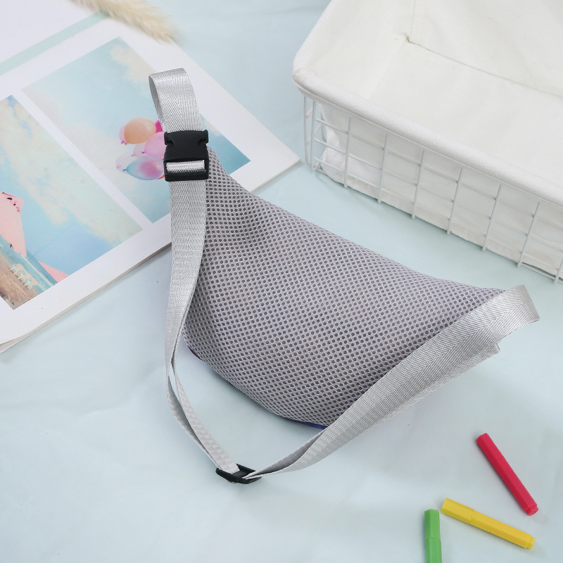 2021 Children's Unicorn Printed Sequined Cartoon Waist Bag Primary School Girls Mini Cute Chest Bag Shoulder Messenger Bag