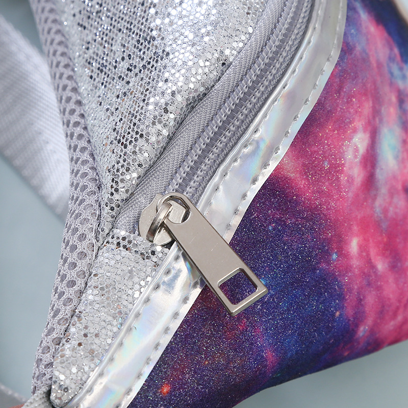 2021 Children's Unicorn Printed Sequined Cartoon Waist Bag Primary School Girls Mini Cute Chest Bag Shoulder Messenger Bag