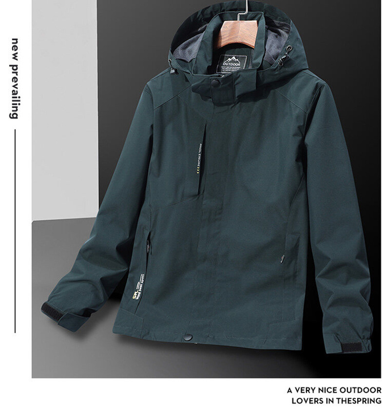 Coat Men's Spring and Autumn Thin Youth Middle-Aged Autumn Outdoor Shell Jacket Winter Loose Large Size Sports Jacket Men Coat Men's Spring and Autumn Thin Youth Middle-Aged Autumn Outdoor Shell Jacket Winter Loose Large Size Sports Jacket Men
