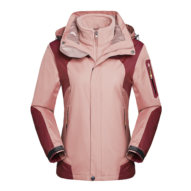 SOURCE Manufacturer One Piece Dropshipping Shell Jacket Three in One Two-Piece Set Outdoor Fleece Coat Breathable Mountaineering Suit Men and Women