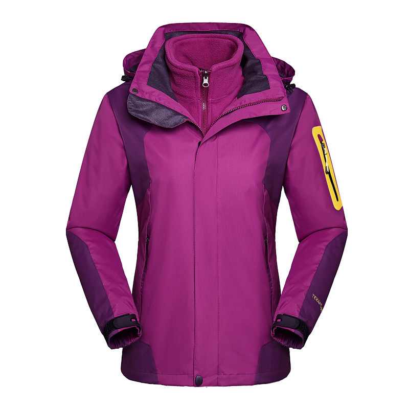 SOURCE Manufacturer One Piece Dropshipping Shell Jacket Three in One Two-Piece Set Outdoor Fleece Coat Breathable Mountaineering Suit Men and Women