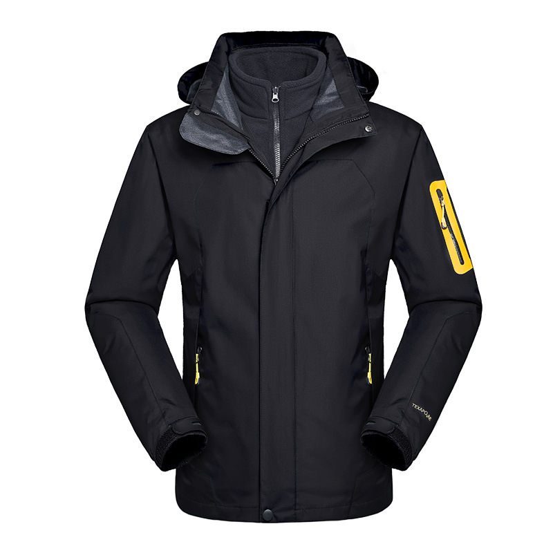 SOURCE Manufacturer One Piece Dropshipping Shell Jacket Three in One Two-Piece Set Outdoor Fleece Coat Breathable Mountaineering Suit Men and Women