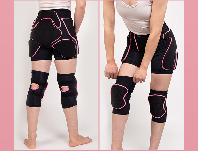 New Ski Kneecap Hip Pad Protective Gear Set Adult Anti-Fall Pants Skating Protective Gear Equipment Strengthening Style Kneecap Hip Pad