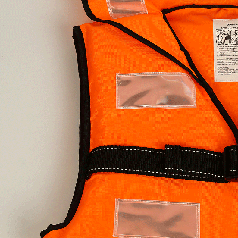 Adult Led Life Jacket Marine Drifting Outdoor Swimming Life Jacket Whistle Cross Belt Life-Saving Vest