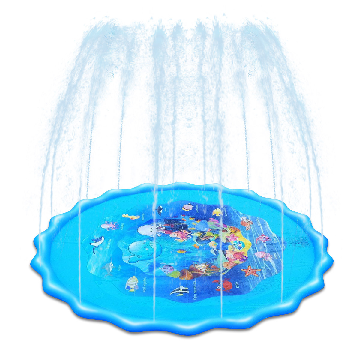 Factory Direct Sales Extra Large Children's Toy Water Spray Pad, Thickened Explosion-Proof PVC Inflatable Water Spray Pad Water Spray Pad