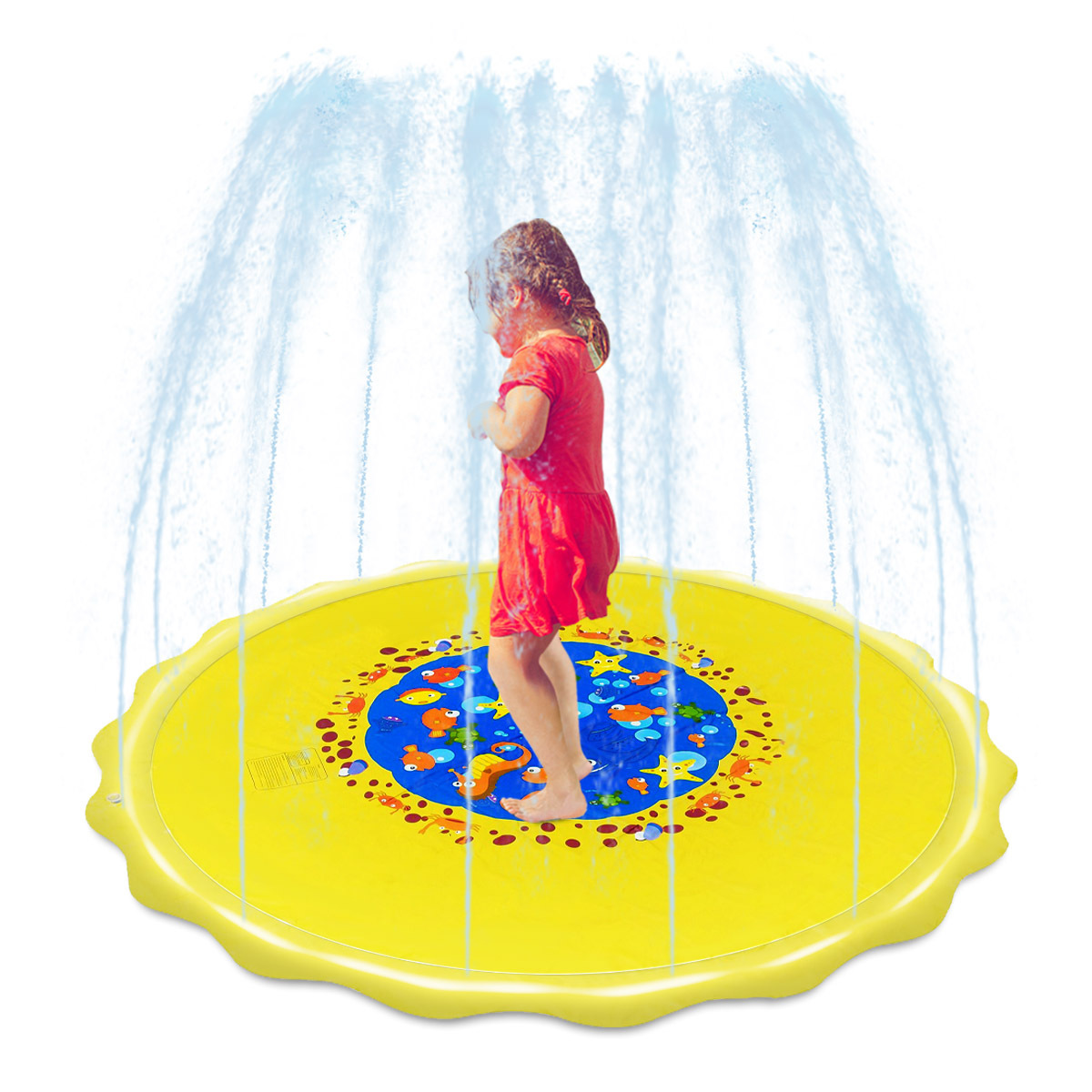 Factory Direct Sales Extra Large Children's Toy Water Spray Pad, Thickened Explosion-Proof PVC Inflatable Water Spray Pad Water Spray Pad