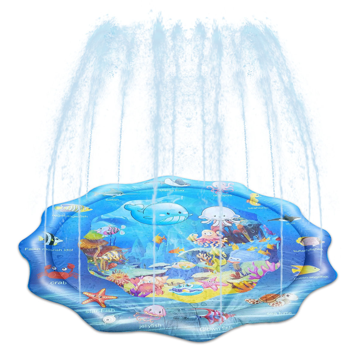 Factory Direct Sales Extra Large Children's Toy Water Spray Pad, Thickened Explosion-Proof PVC Inflatable Water Spray Pad Water Spray Pad