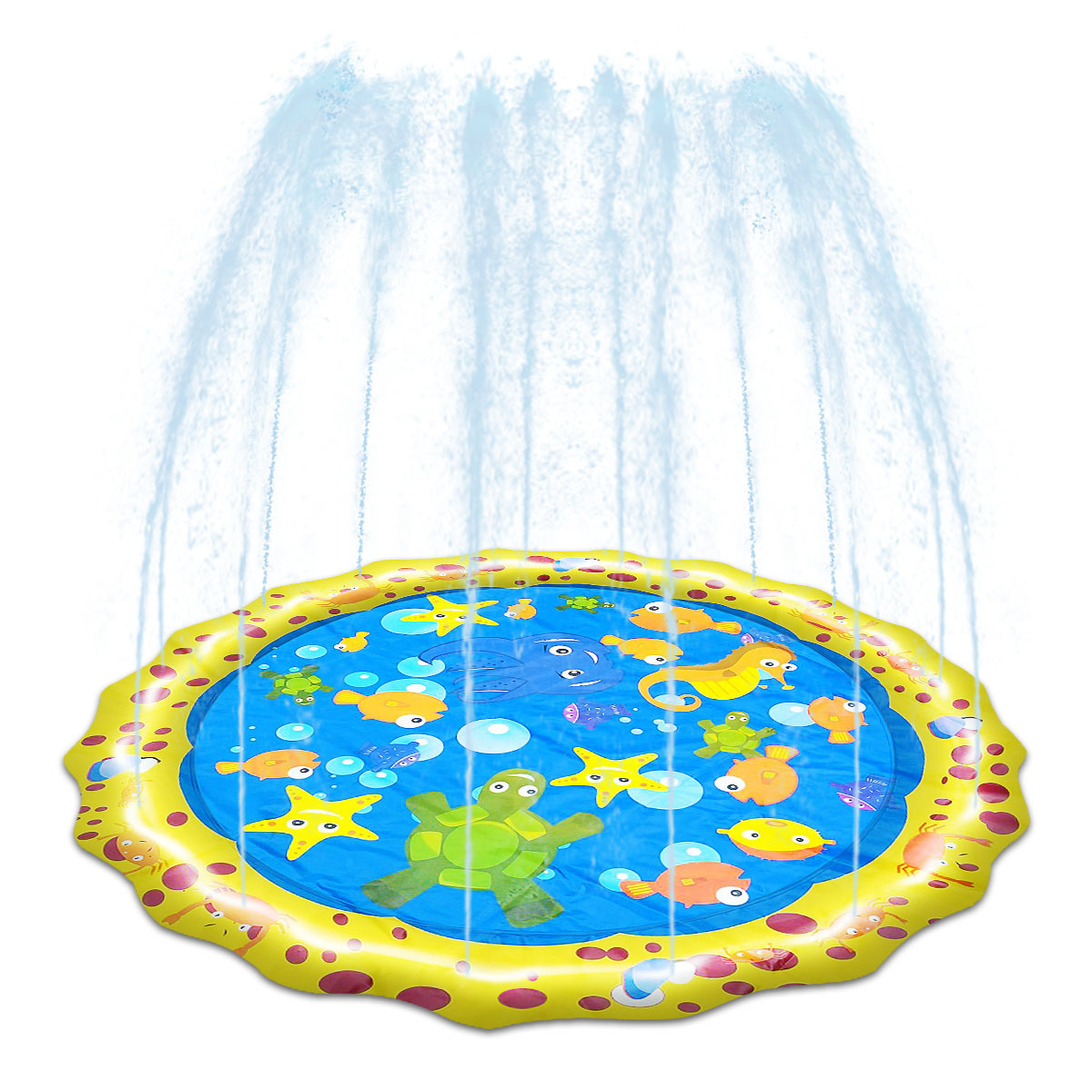 Factory Direct Sales Extra Large Children's Toy Water Spray Pad, Thickened Explosion-Proof PVC Inflatable Water Spray Pad Water Spray Pad