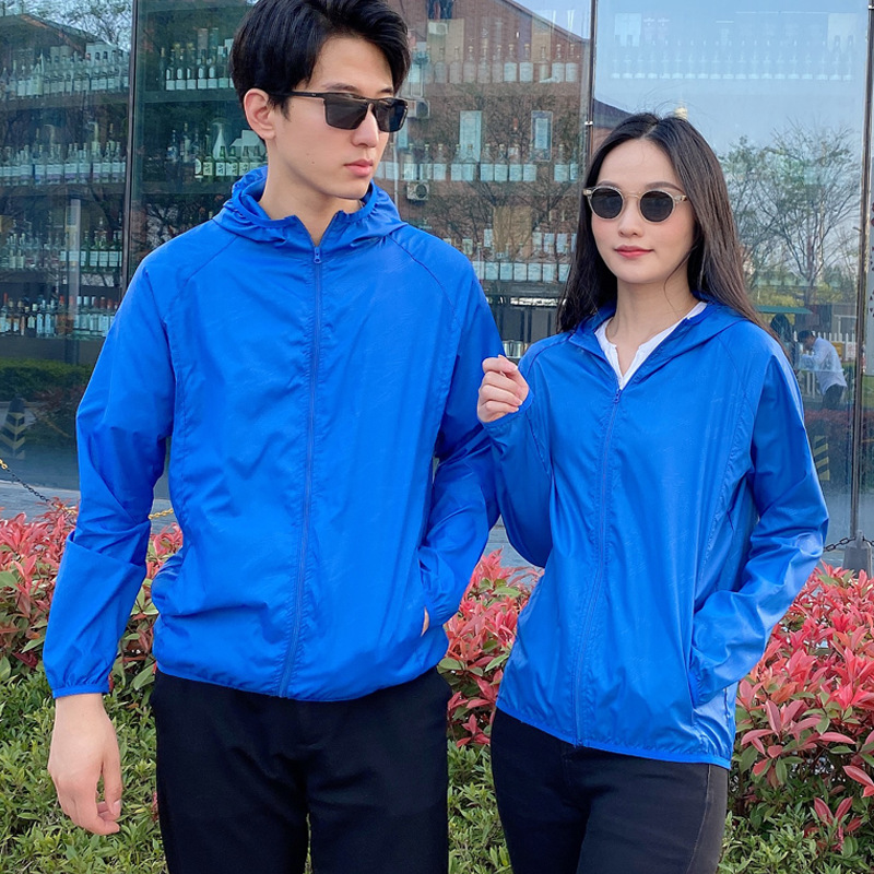 Wholesale Sun-Protective Clothing Female Male Summer Outdoor Sunscreen Jacket Sports Wind Shield Custom Printed Logo Cycling Clothing Sun Protection Clothing
