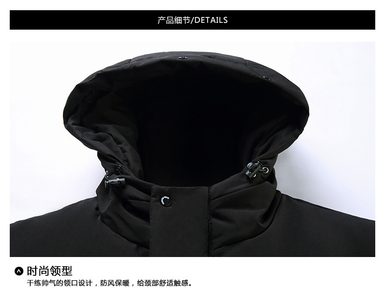 Down Jacket Men's Coat Dad Wear Long Cross-Border Factory Wholesale Work Clothing Overknee Thickened Middle-Aged and Elderly Outdoor