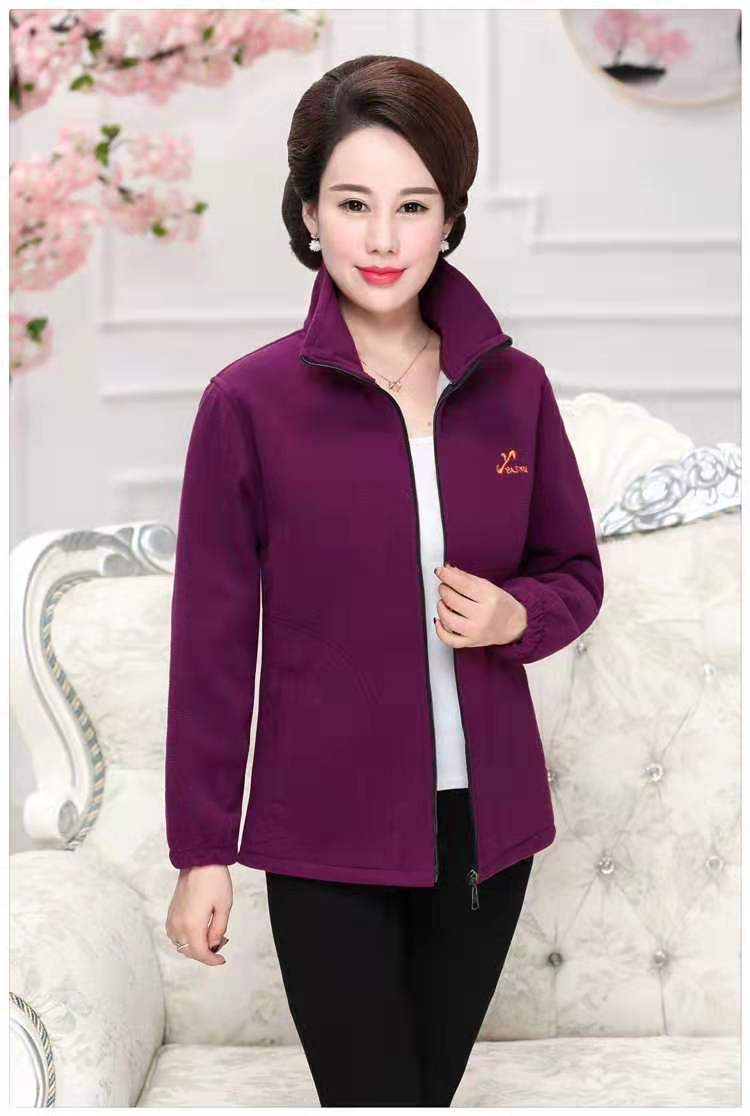 New Autumn and Winter Outdoor Fleece Women's Polar Fleece Jacket Thick Warm Sports Loose Zipper Sweater Wholesale