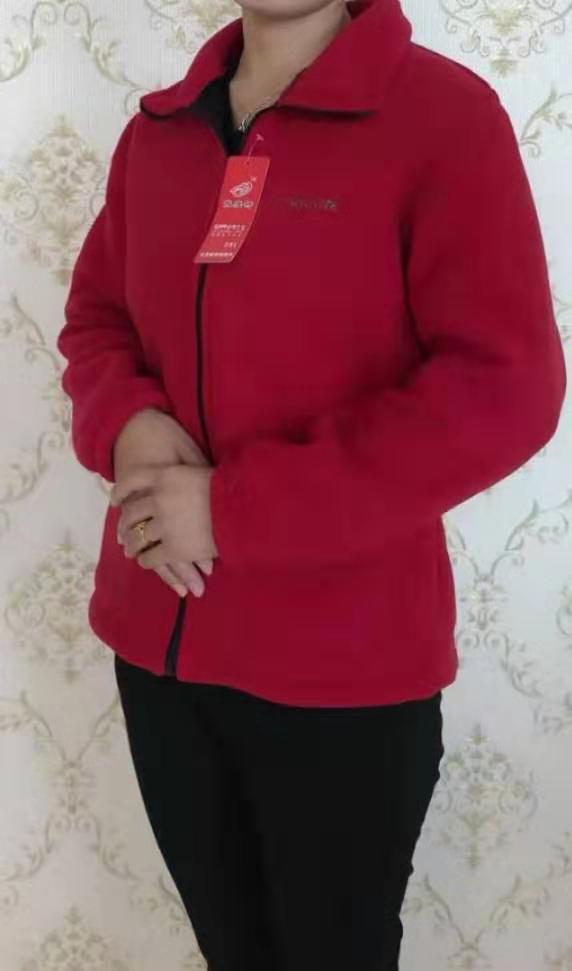 New Autumn and Winter Outdoor Fleece Women's Polar Fleece Jacket Thick Warm Sports Loose Zipper Sweater Wholesale