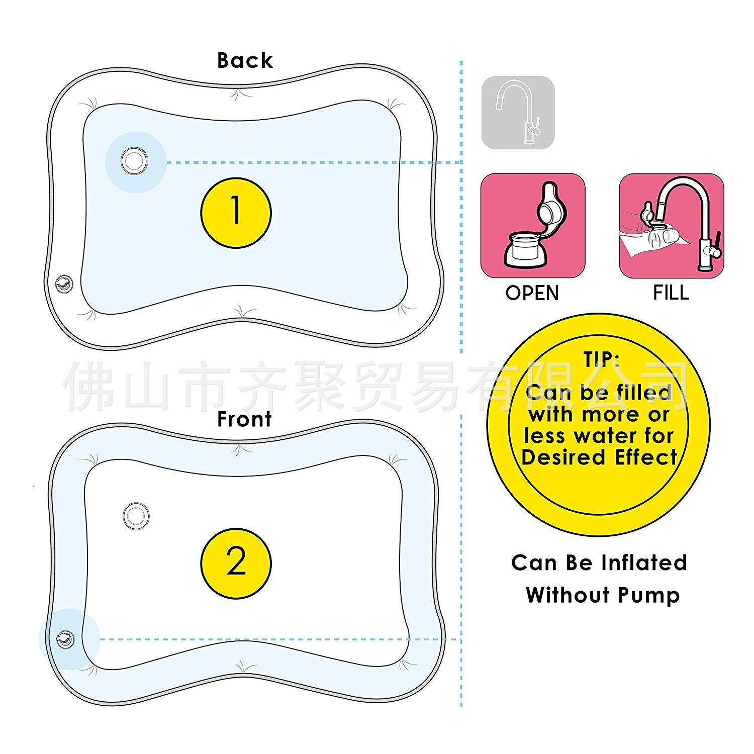 Pai Pai Le Inflatable Water Pad Baby Ice Pad Large Baby Inflatable Baby Toy Inflatable Water Pad Prone Pat Pad Pai Pai Le Inflatable Water Pad Baby Ice Pad Large Baby Inflatable Baby Toy Inflatable Water Pad Prone Pat Pad