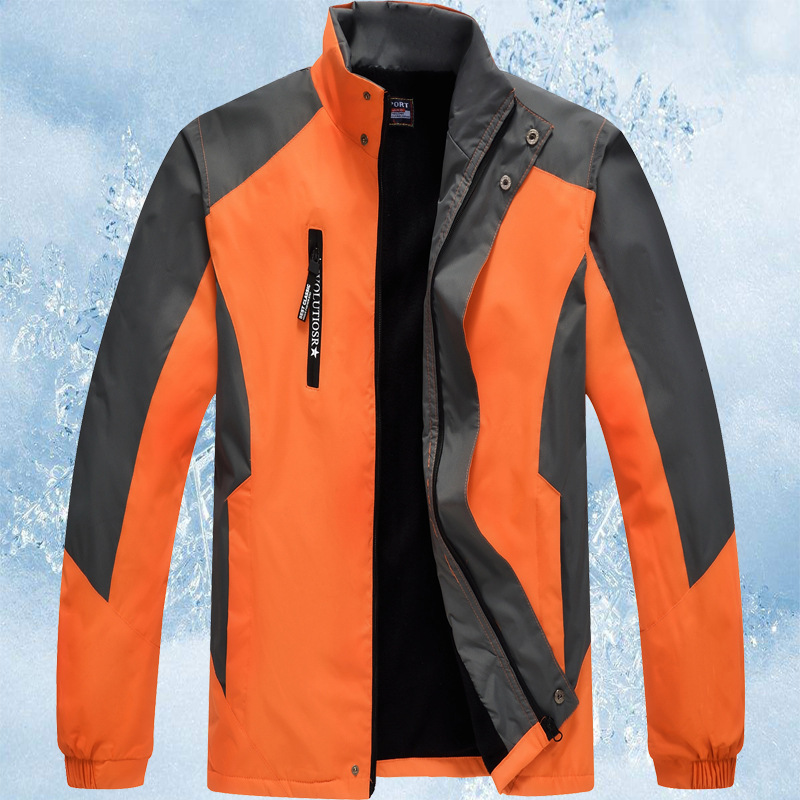 Waterproof Thermal Outdoor Men&#039;s and Women&#039;s Express Polar Fleece Shell Jacket Custom Take-out Work Clothes Printed Logo Shell Jacket