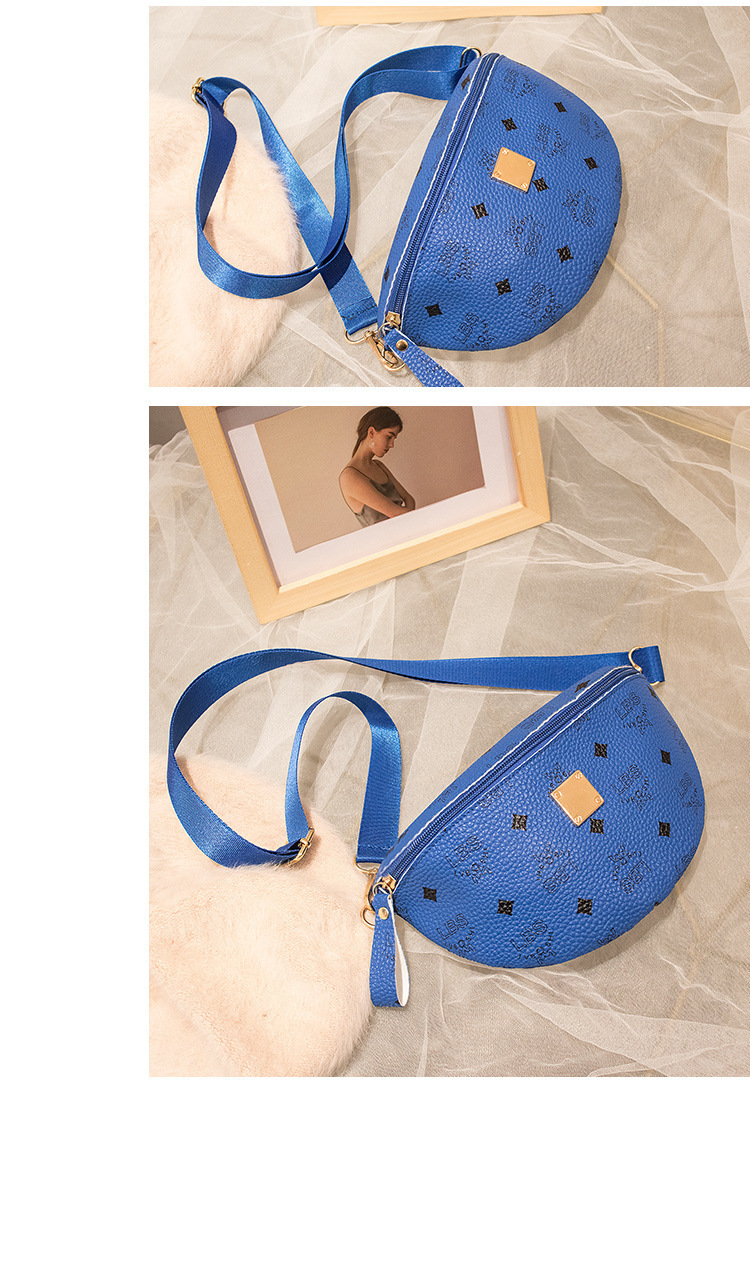 Cross-Border Supply Women's Shoulder Printed Chest Bag 2020 Korean Style Trendy Crossbody Phone Bag Small Waist Bag