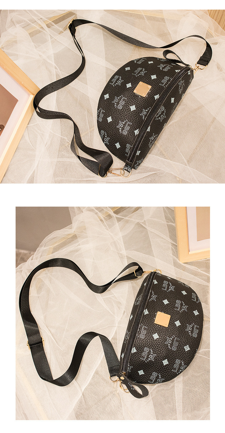 Cross-Border Supply Women's Shoulder Printed Chest Bag 2020 Korean Style Trendy Crossbody Phone Bag Small Waist Bag