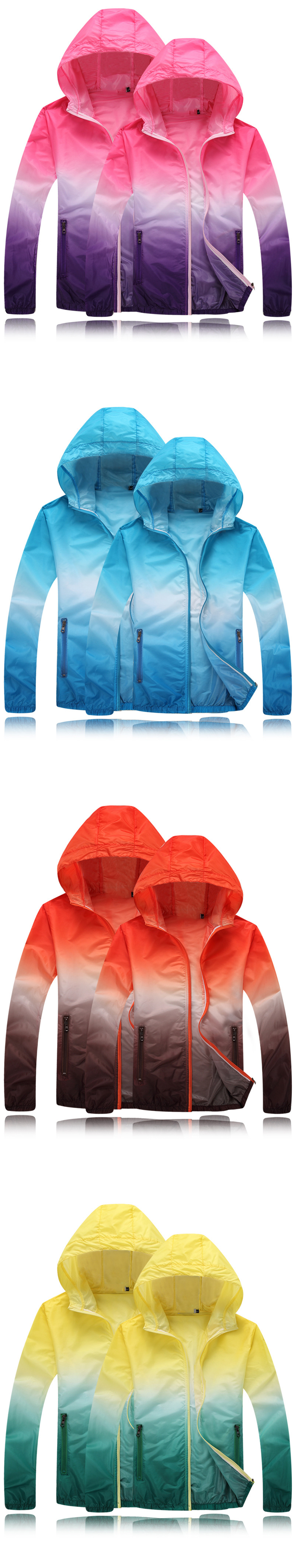 Couple Wear Lightweight UV-Proof Jacket Sun Protection Clothing Women's Large Size Sun Protection Clothing Men's Outdoor Sports Skin Trench Coat