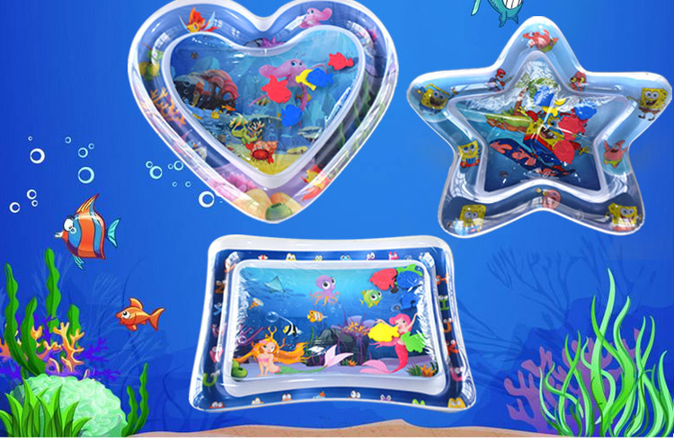 Cross-Border Hot Selling Racket Water Pad Baby Ice Pad Baby Inflatable Pai Pai Le Water Pad Inflatable Children's Toy Racket Water Pad