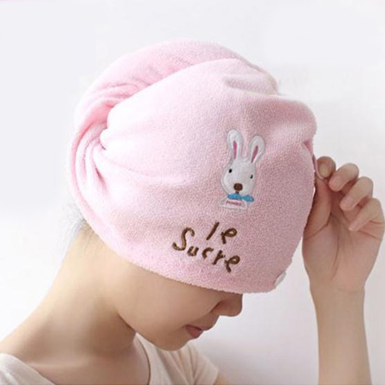 Kt02 Cute Cartoon MeToo Super Absorbent Hair Drying Cap Hair Band Magic Hair Drying Towel