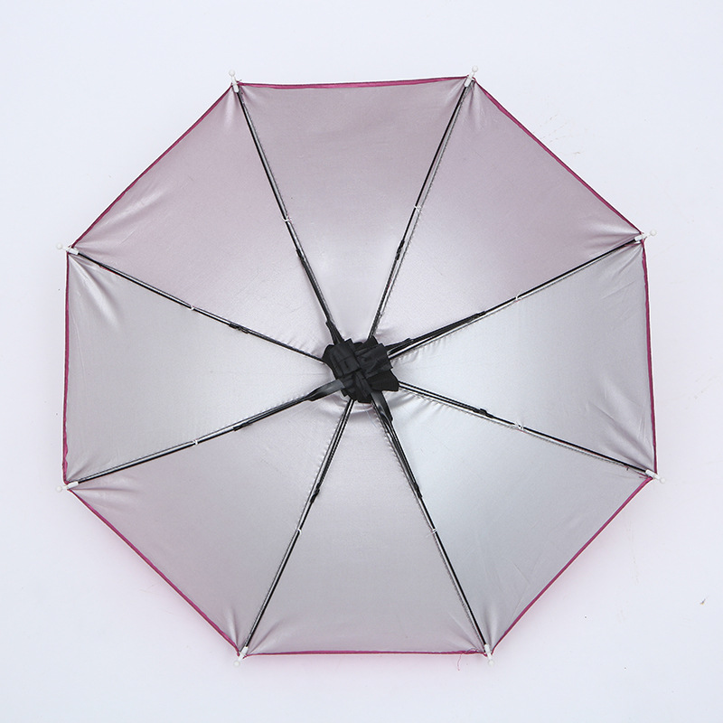 Umbrella Silver Glue Umbrella Cap Camouflage Hat Umbrella Cap Creative Sun Umbrella Foreign Trade Umbrella