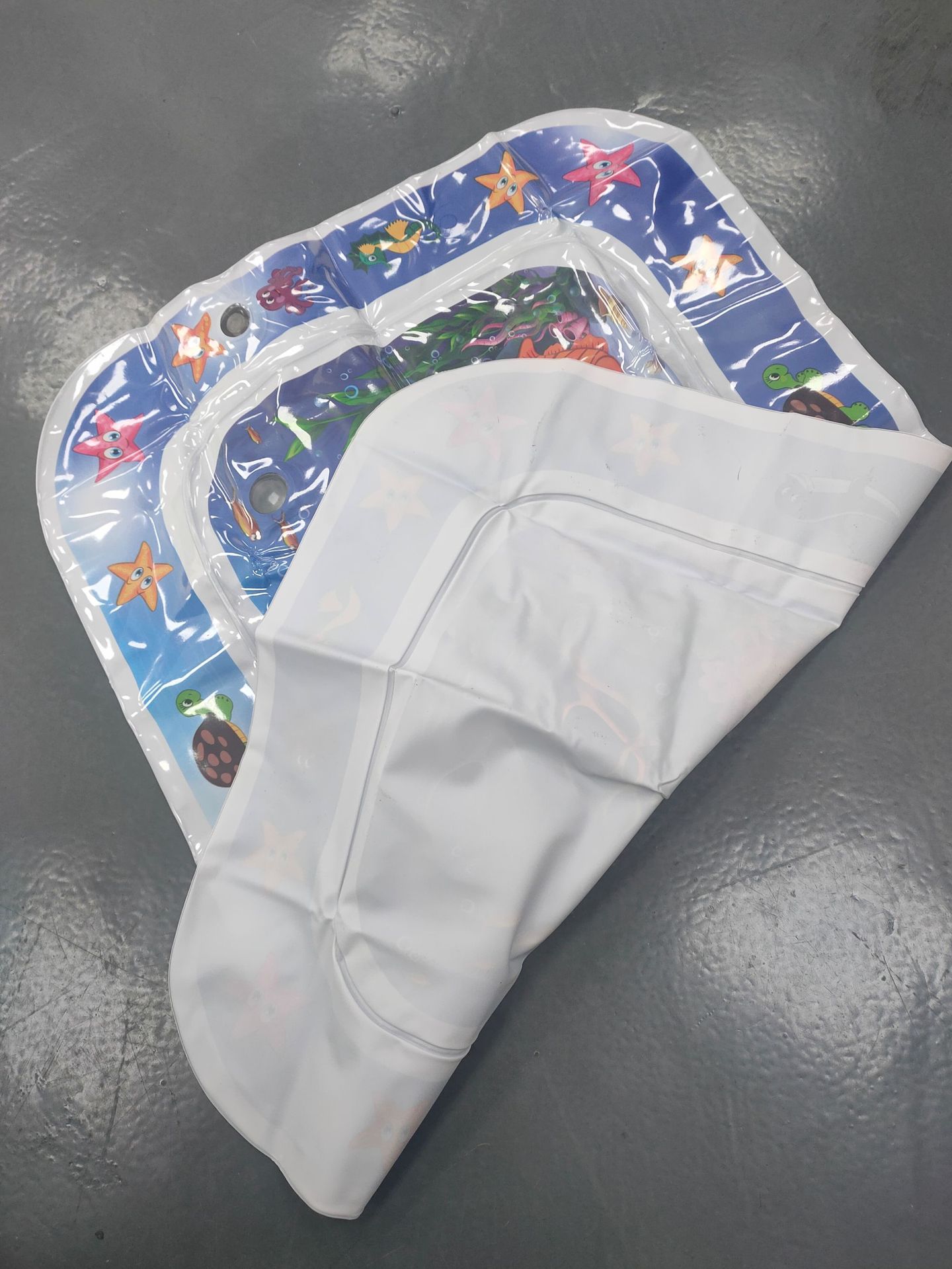 Baby Pat Mat Inflatable Water Cushion Marine Life Mat Ice Pad Prone Pat Mat Baby Inflatable Mattress Toy