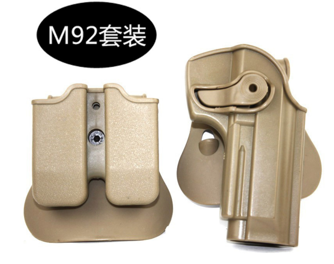 Cross-Border CQC Tactical Waist Bag CS Rotating Quick Pull Sleeve Outdoor M1911/ M92 /G17 Hard Plastic Q Holster Cross-Border CQC Tactical Waist Bag CS Rotating Quick Pull Sleeve Outdoor M1911/ M92 /G17 Hard Plastic Q Holster