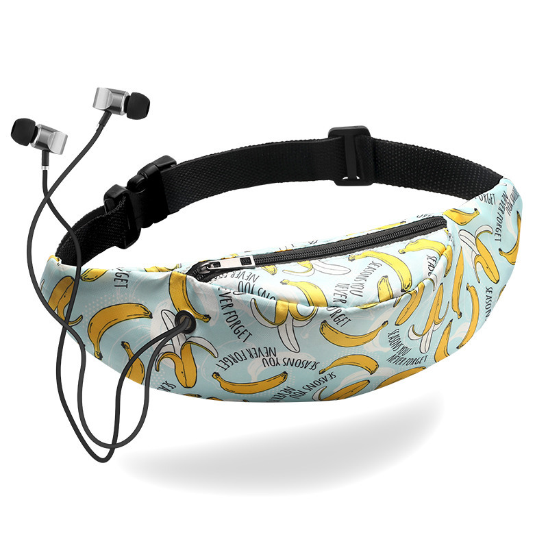 2019 Spring and Summer New Sports Waist Pack Digital Printing Unicorn Outdoor Pocket Sports Travel Casual Women Bag