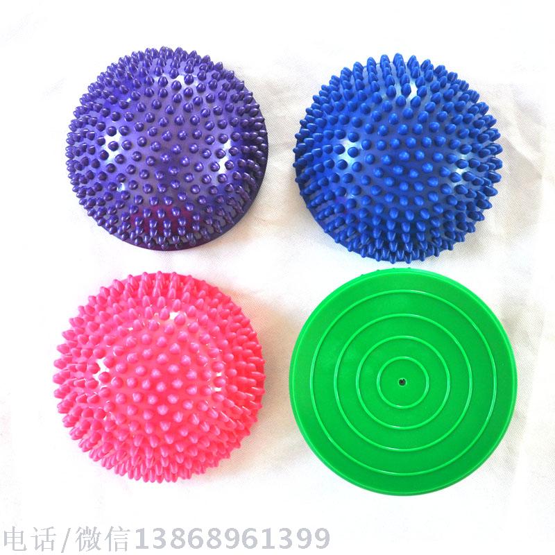 Multi-color massage pad durian ball yoga massage ball balance tactile ball semi- balloon inflatable trampoline ball