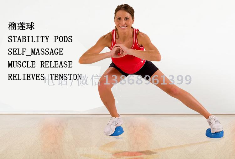 Multi-color massage pad durian ball yoga massage ball balance tactile ball semi- balloon inflatable trampoline ball