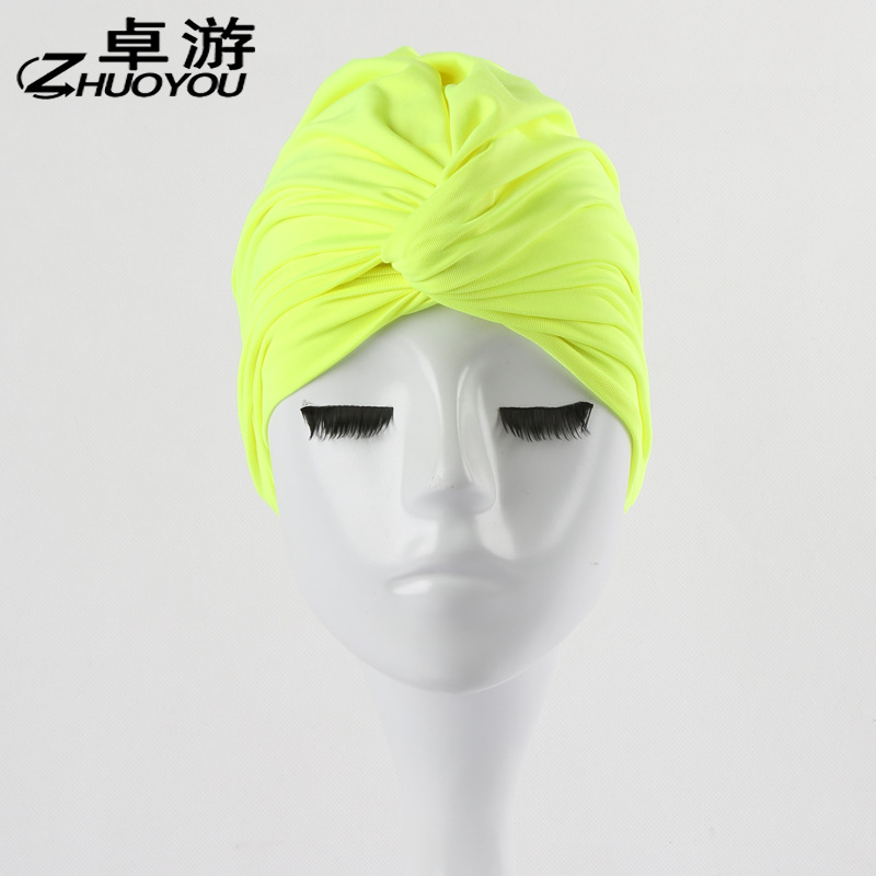 Swimming Cap plus Size Long Hair Not-Too-Tight Women&#039;s Swimming Cap Cloth plus Size Hot Spring Swimming Cap