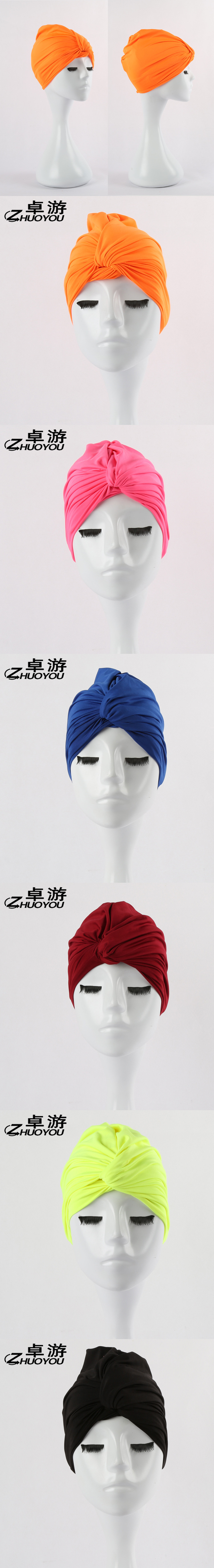 Swimming Cap plus Size Long Hair Not-Too-Tight Women's Swimming Cap Cloth plus Size Hot Spring Swimming Cap