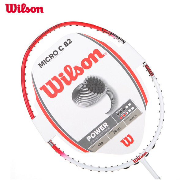 Authentic Wilson badminton single original MICRO c 82 100% carbon fiber security blank