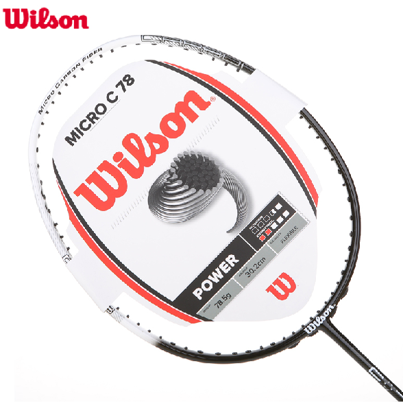 Authentic Wilson badminton single genuine 100% carbon fiber Strip security MICRO C78 sporting goods